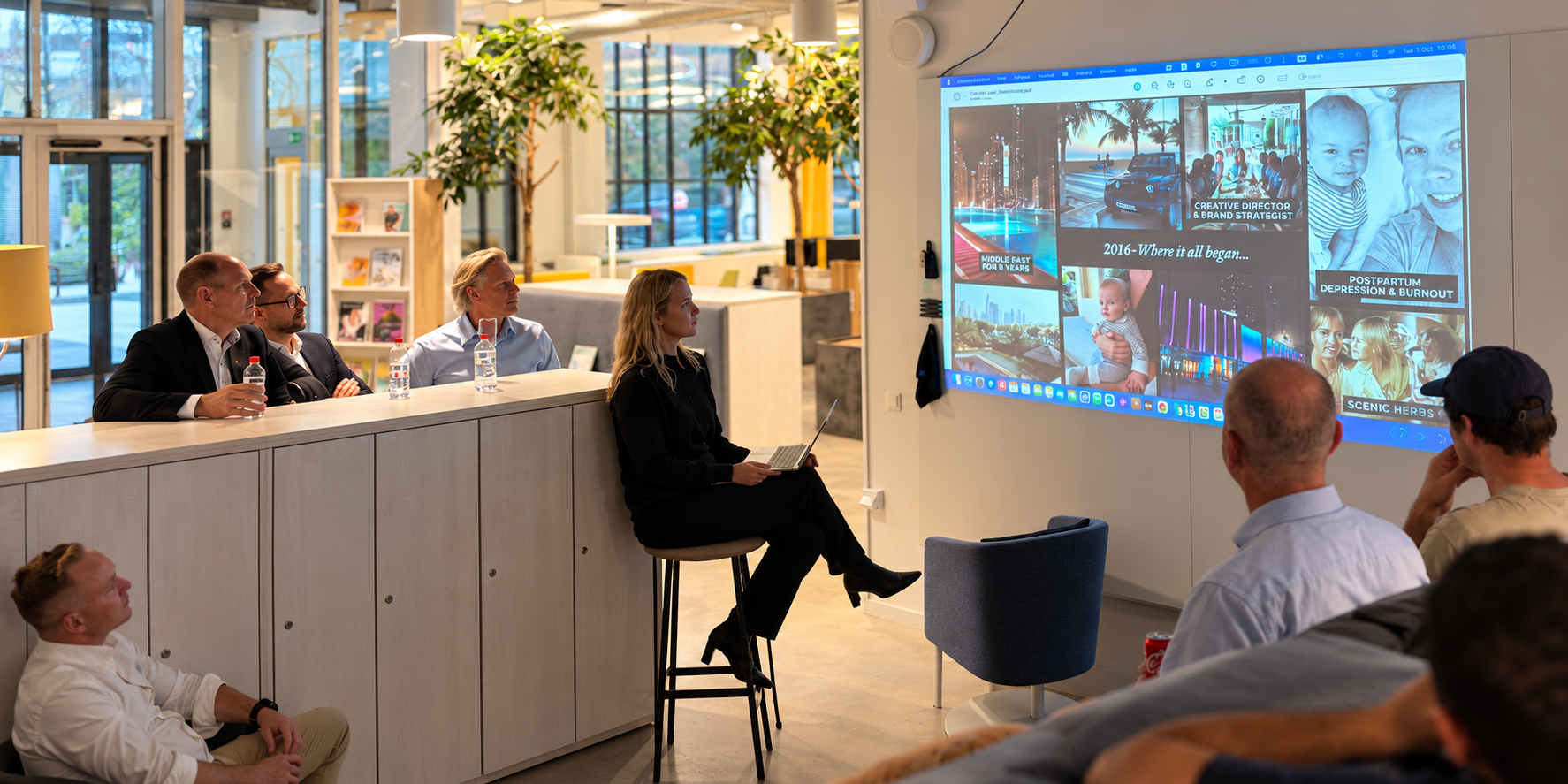 A presentation at The Collab in Malmö